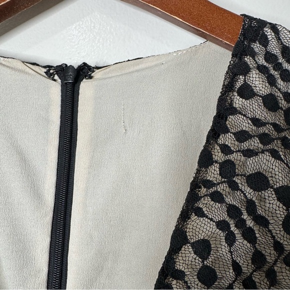 Elliatt Black Venice Lace Puff Sleeve Fitted Ruched Mini Dress - Picture 6 of 13